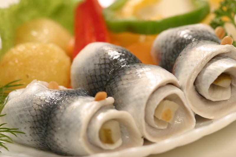 Филе сельди с огурцом 